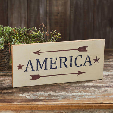 America Red Arrows Wooden Sign 16x7 - The Fox Decor